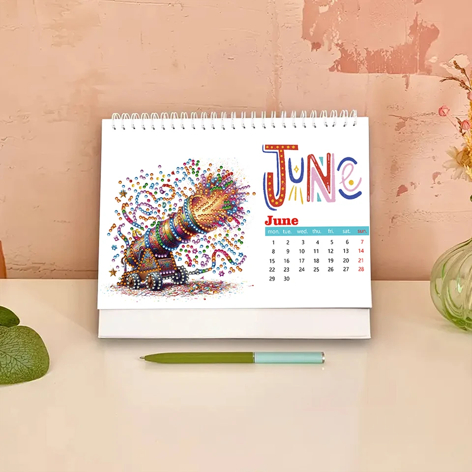 DIY Diamond Painting Monthly Calendar Kit