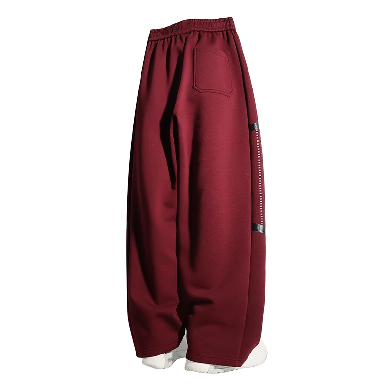 사계절 야외 사이클링 방풍 통기성 루즈 스트레이트 레그 팬츠 편안하고 패셔너블한 트렌디 루즈 와이드 레그 팬츠