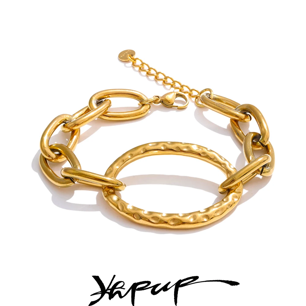 Yhpup Stainless Steel Daily Bracelet