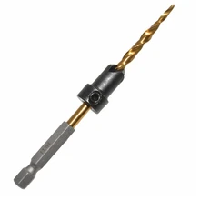 

Multifunctional Sturdy Wood Countersink Drill Bit Set 7/64" ；9/64"；11/64"；7/32" ；3/16" for Wood /Plastic /Metal