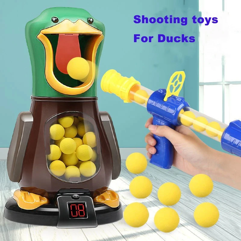 

Стреляющая утка игрушки пистолет Воздушный пистолет мягкие пули мяч игры для битвы смешные игрушки для взаимодействия родителей и детей Подарки для детей