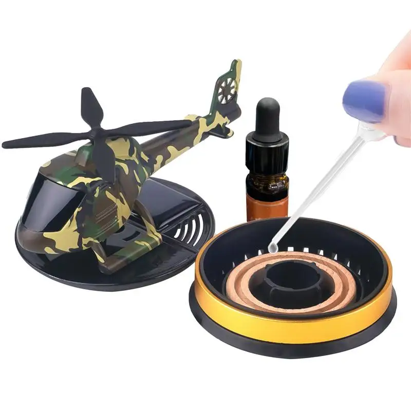 

Освежитель воздуха для автомобиля вертолета, освежитель воздуха для самолета, долговечный освежитель воздуха с центральной консолью для духов 10 мл, декор для коридора, вращение датчика