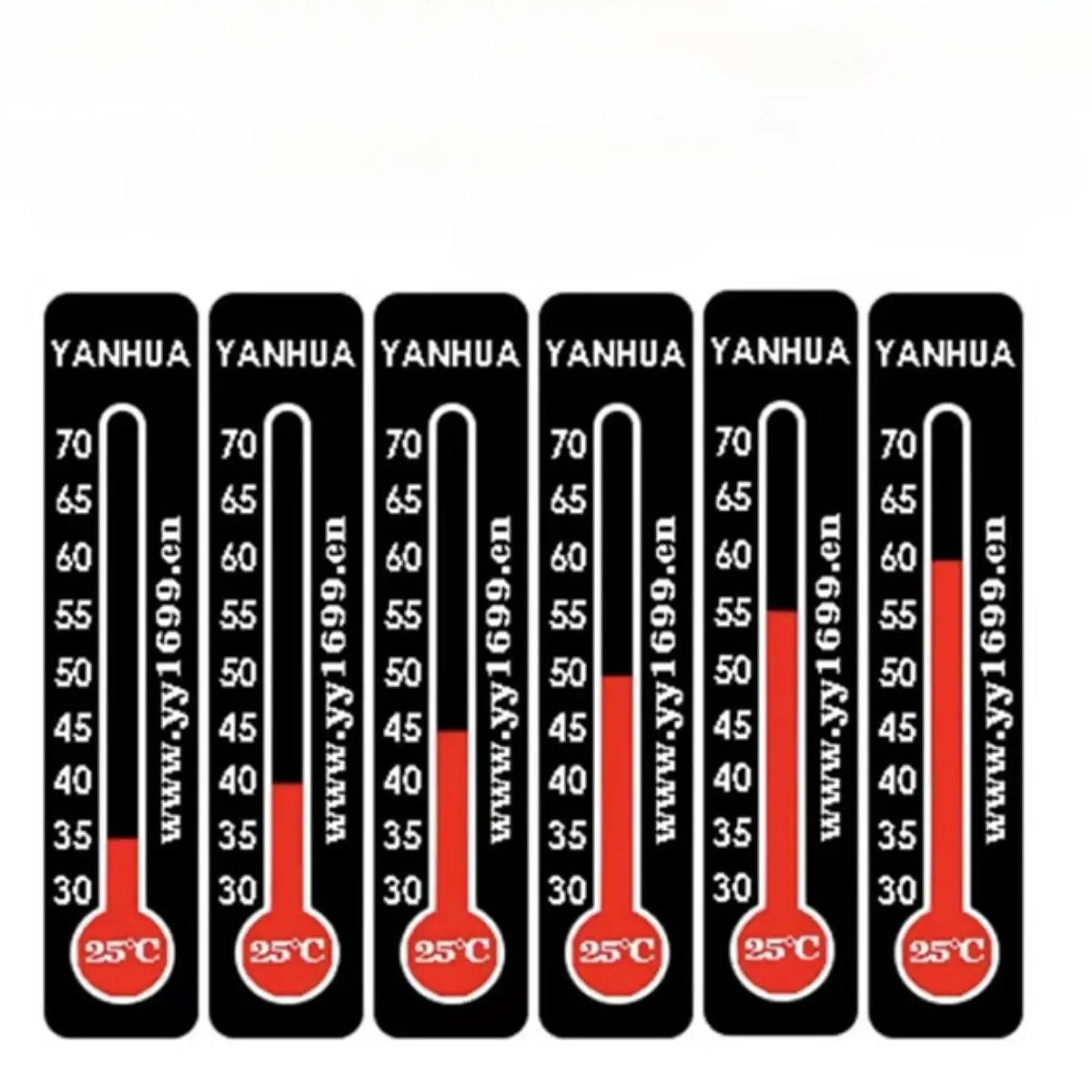 Temperature Sticker 10 Pieces Coffee Cup Temperature Label
