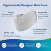 Neck Brace for Sleeping -Cervical Collar Relief Neck Pain and Neck Support Soft Foam Wraps Keep Vertebrae Stable for Women & Men 5