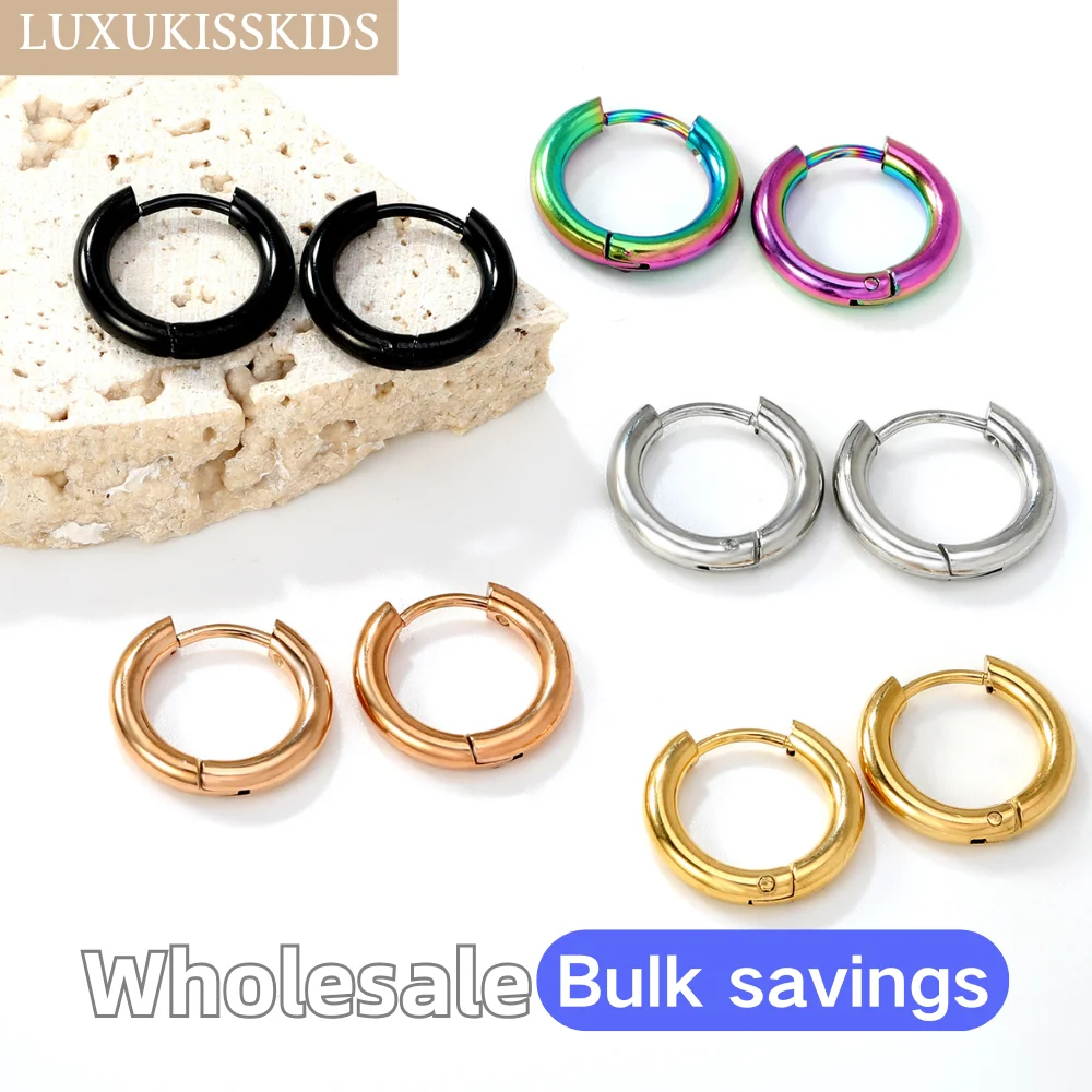 Orecchino A Clip Per Cartilagine Elica - Acciaio Chirurgico 316L Con Cuore Rosa E Zirconia, Ipoallergenico