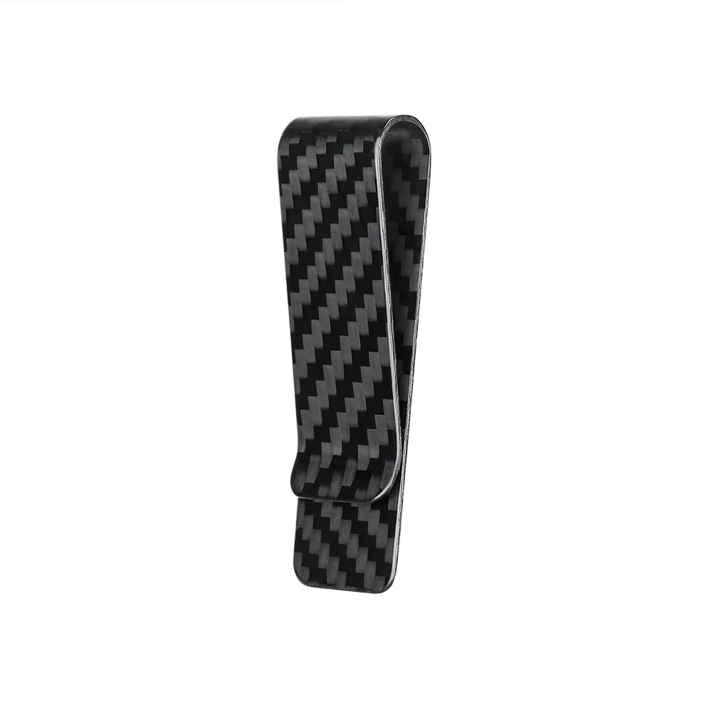 22mm Real Twill Carbon Fiber Front Pocket Wallet Money Bill Clip For Men Women