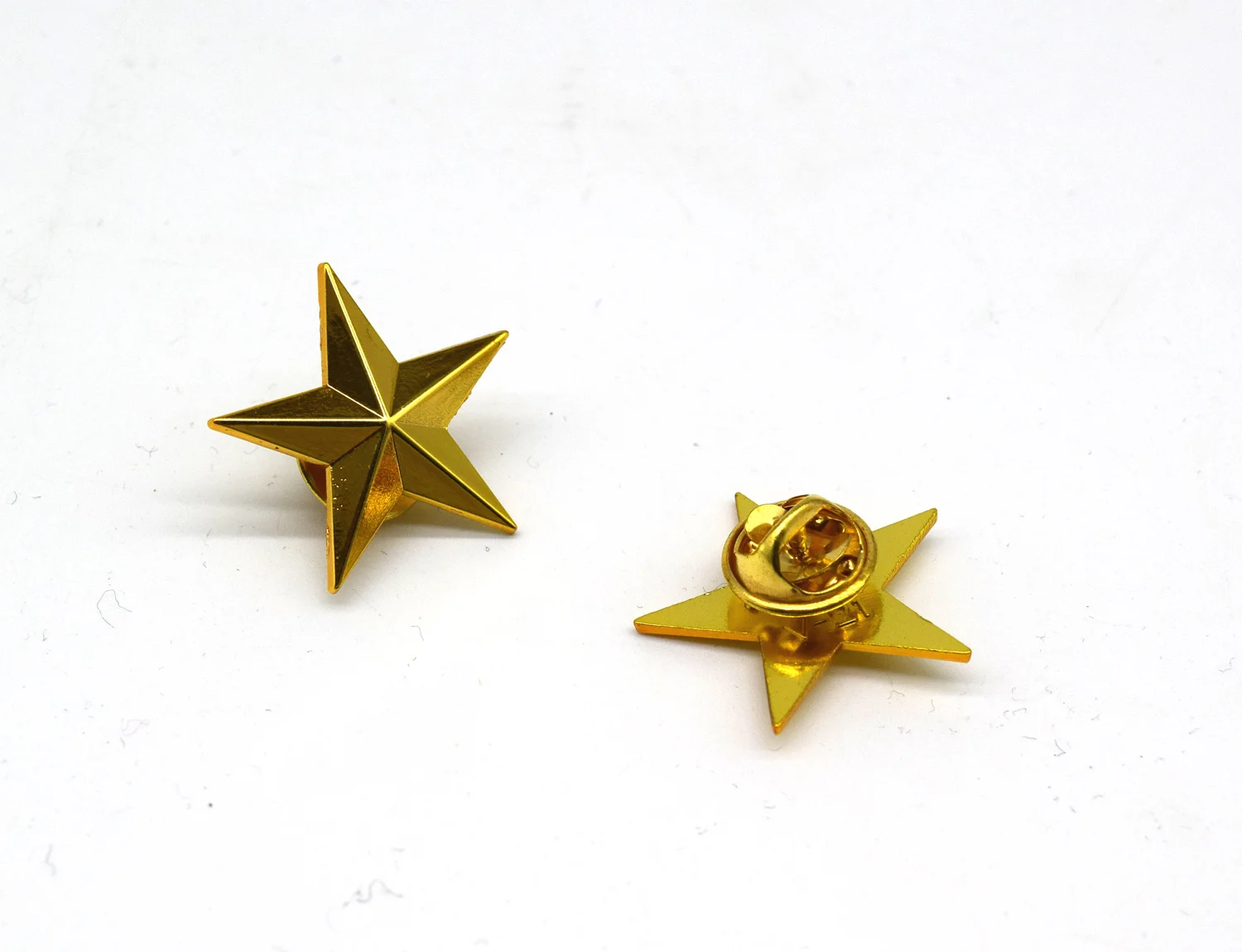 US Army One Star Brigadier General Rank Insignia Metal badges Gold Reenactment
