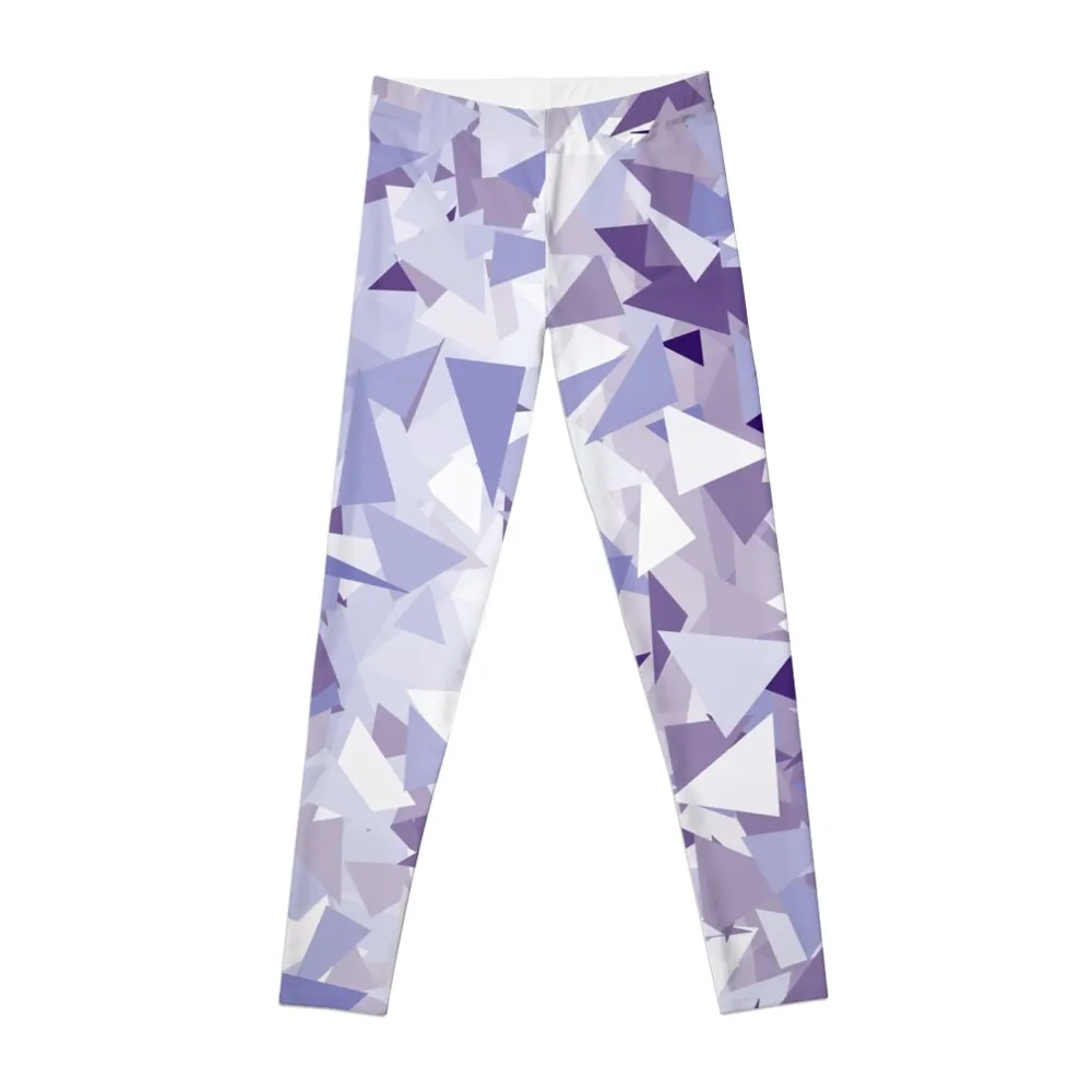 

Леггинсы женские с треугольниками и эффектом омбре, фиолетовые спортивные штаны с завышенной талией для фитнеса, физические леггинсы