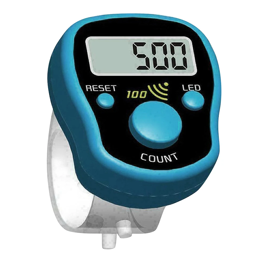Mini Stitch Marker Row Finger Counter LCD Electronic Digital Display Hand Tally Counter