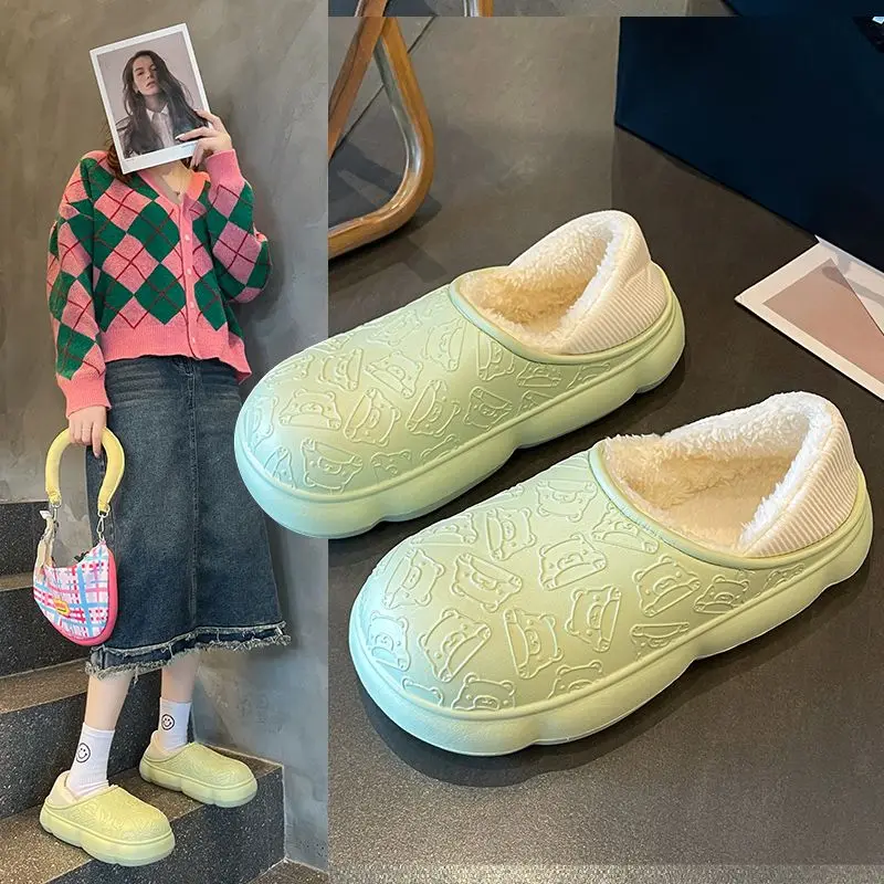 

Зимняя женская обувь из искусственной кожи, на платформе, с плюшевой подкладкой