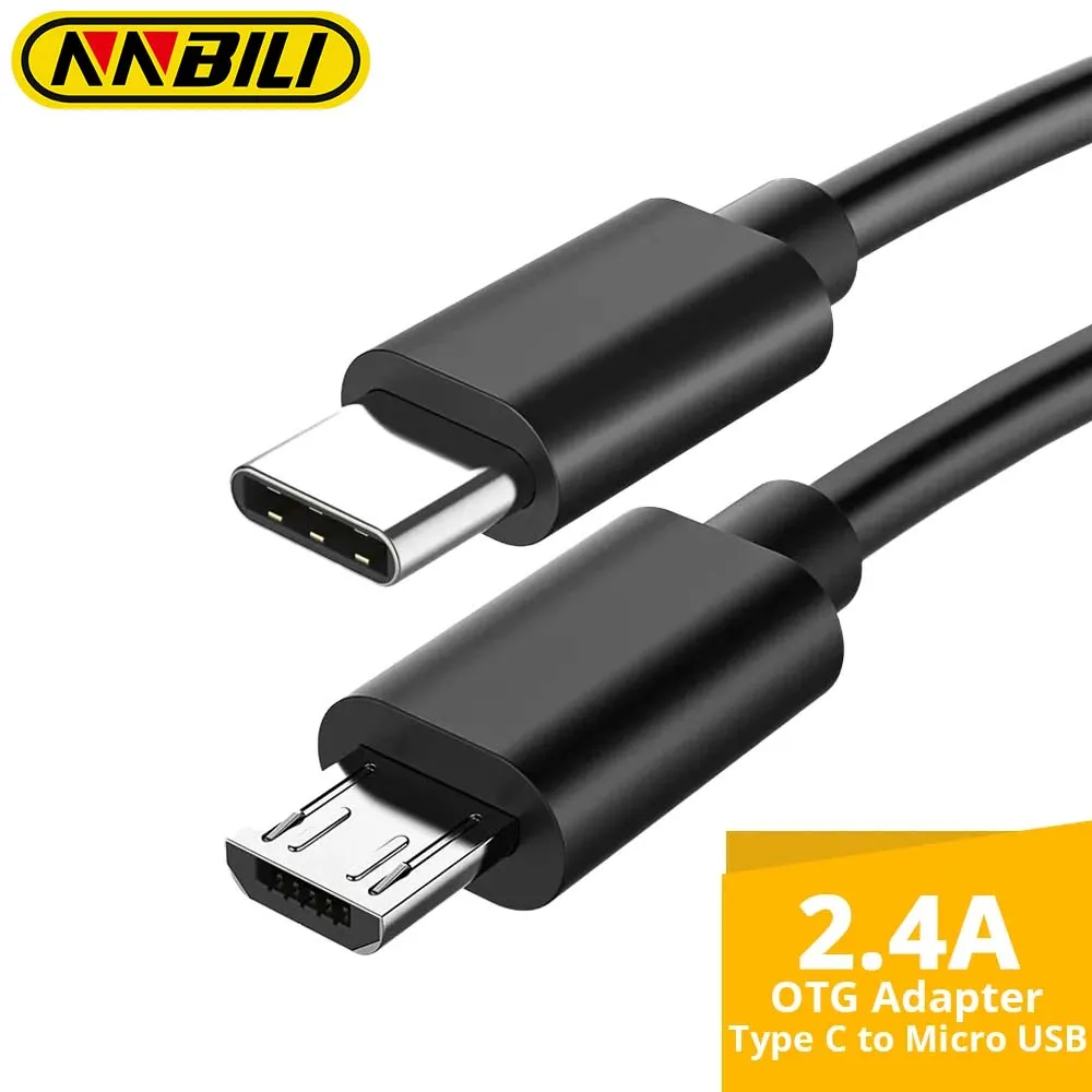 USB C to Micro USB Charging Cable and Adapter