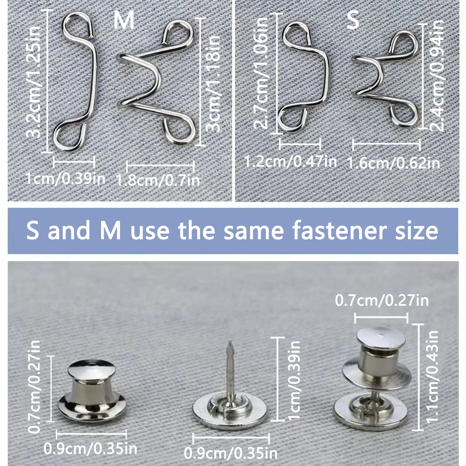청바지 허리 조절 버클, 탈착식, 조절식, 쉬운 설치, 펀치프리 크리에이티브 허리 버클
