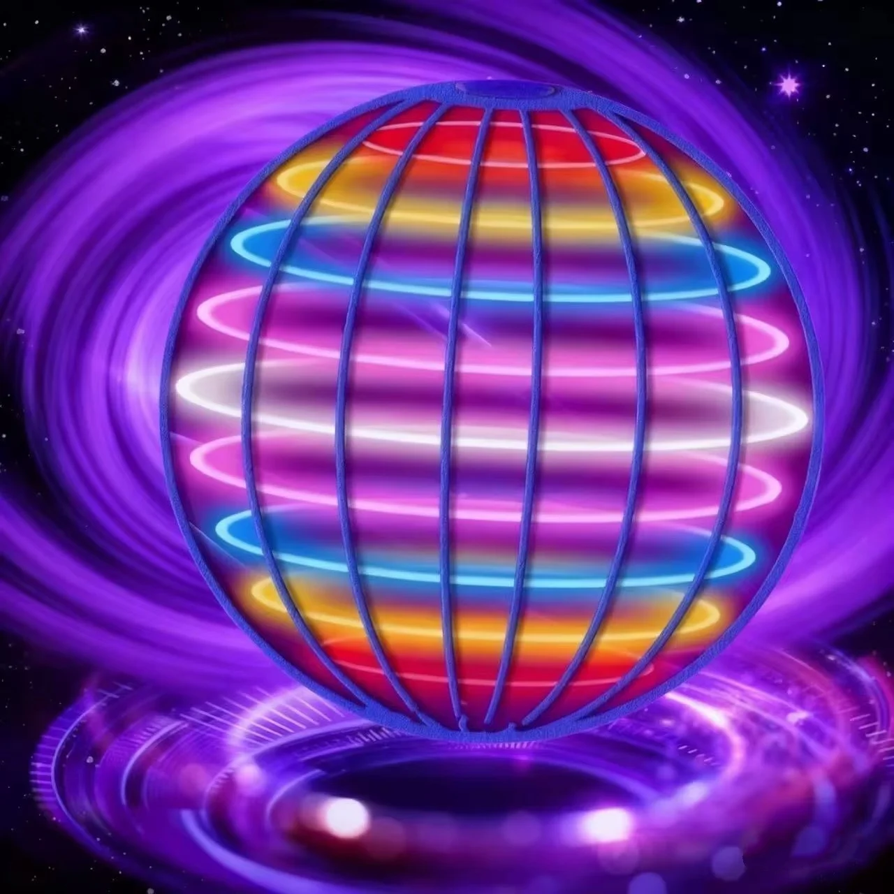 Boomerang Flyorb Magic Flying Ball mit LED-Leuchten Drone Hover Ball Fly Nova Orb Flying Spinner Fidget Toys Geschenk für Kinder