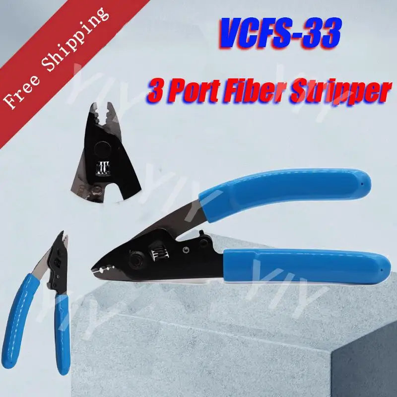 Comptyco Vcfs-3 Pinza Spelafili A Fibra Ottica A Tre Porte Per Strumenti Ftth Pinza A Pinza Ottica
