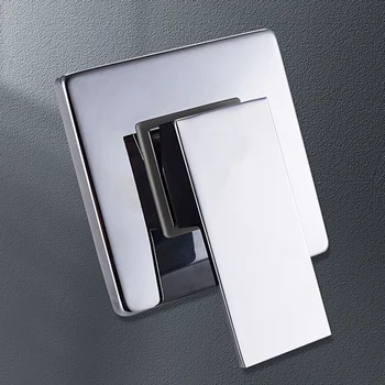 ก๊อกน้ําอาบน้ําทองแดงเข้าผนังซ่อนวาล์วผสมร้อน/เย็นฝังก๊อกน้ําอาบน้ําอาบน้ํา 1