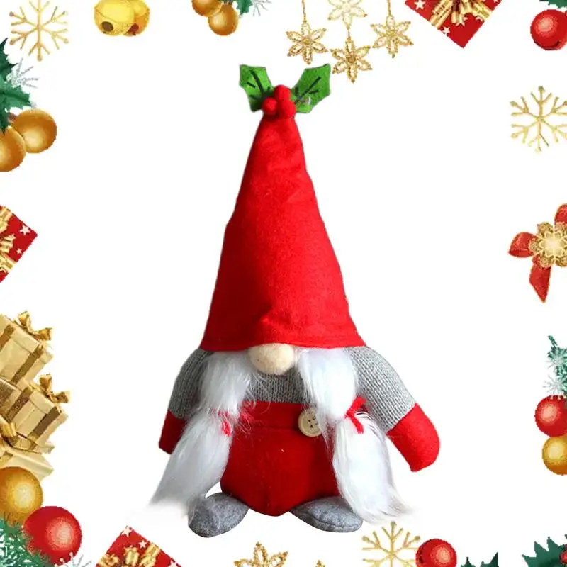 Christmas Gnomes Cute Gnome Plush Festive Gnome Plush Toy Funny Gnomes Decor For Holiday Desktop Decor Celebration patriotic gnomes 4th of july decorations home table gnomes decor handmade independence day gnomes plush doll ornaments