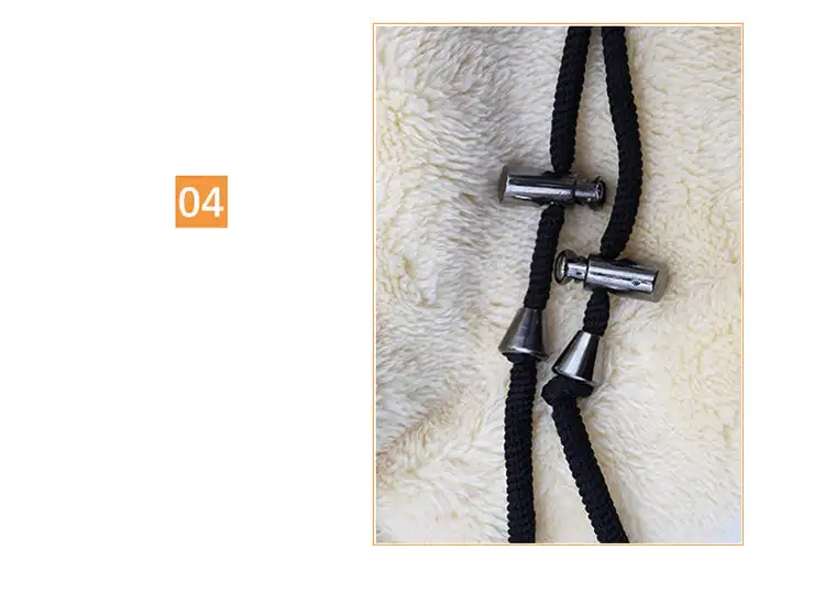 Description Picture 6 of itemSherpa Hooded Ski Riding Masks, Unisex Warm Hooded Scarf, Arctic Velvet Hood, Adjustable Hiking Scarves