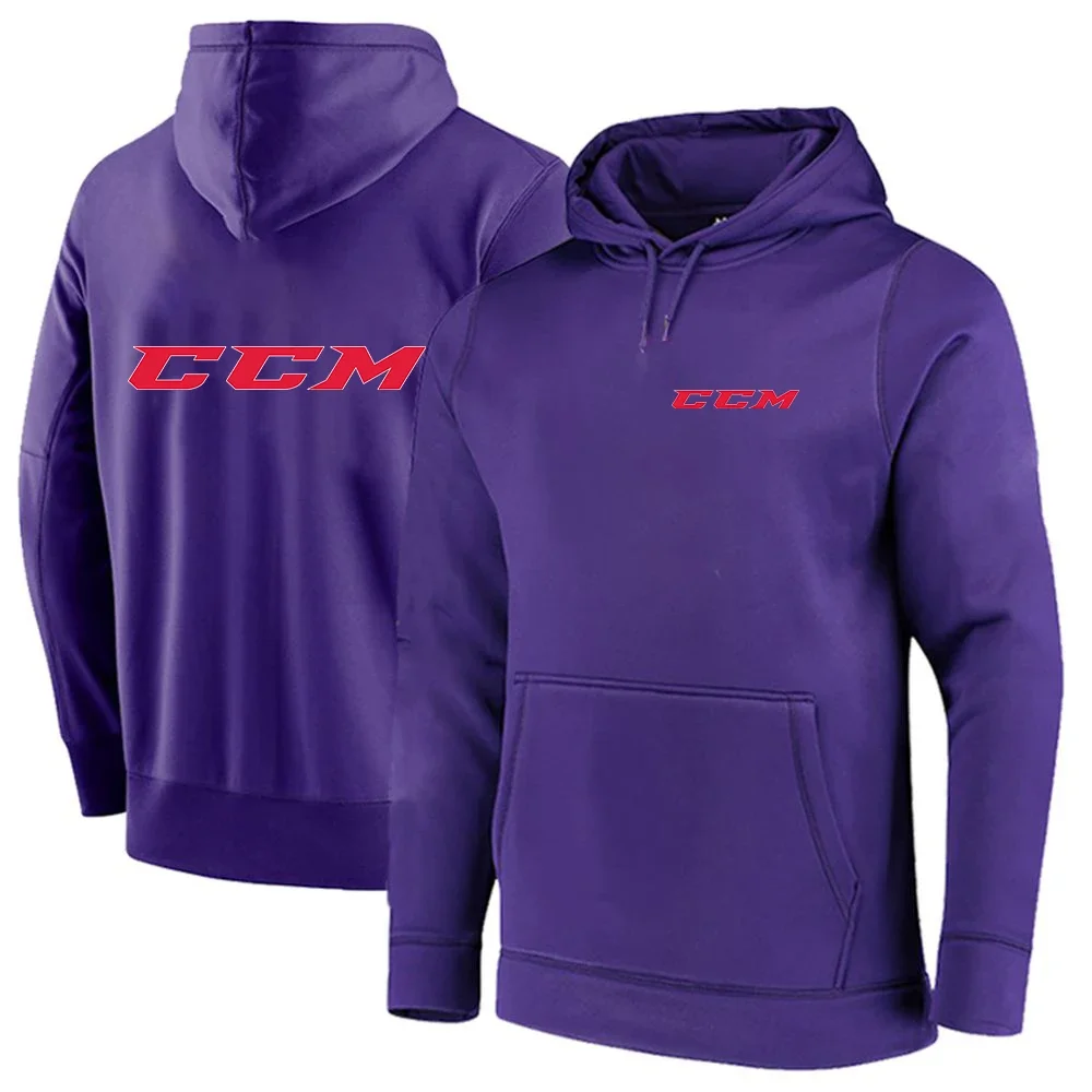 Description Picture 6 of itemCCM 2024 fashionable Men Autumn new Hip Hop Streetwear Sweatshirts Male Solid Color printing leisure comfortable Hoodie top