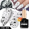 Hot 8ml Clear No Wipe Dot Top Coat Matte Glitter Flash Top Coat Manicure Aurora Flake Topcoat Seal UV Gel Polish for Nail Art 2