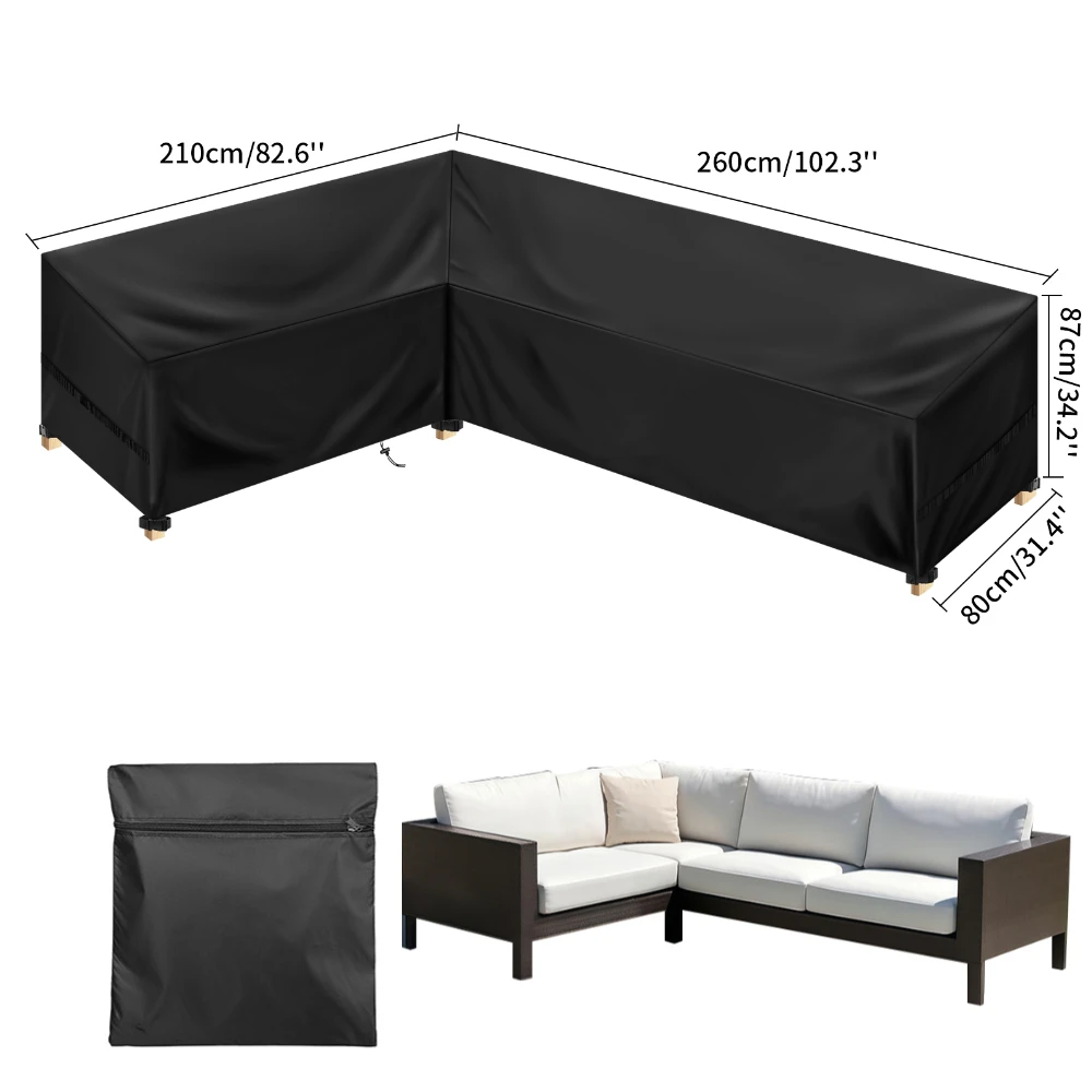 Premium Heavy-Duty Waterproof Patio Furniture Covers - 600D Fabric