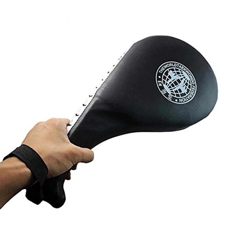 Taekwondo Double Kick Pad Target Tae Kwon Do Karate Kickboxing Training Gloves Portable & Body Building