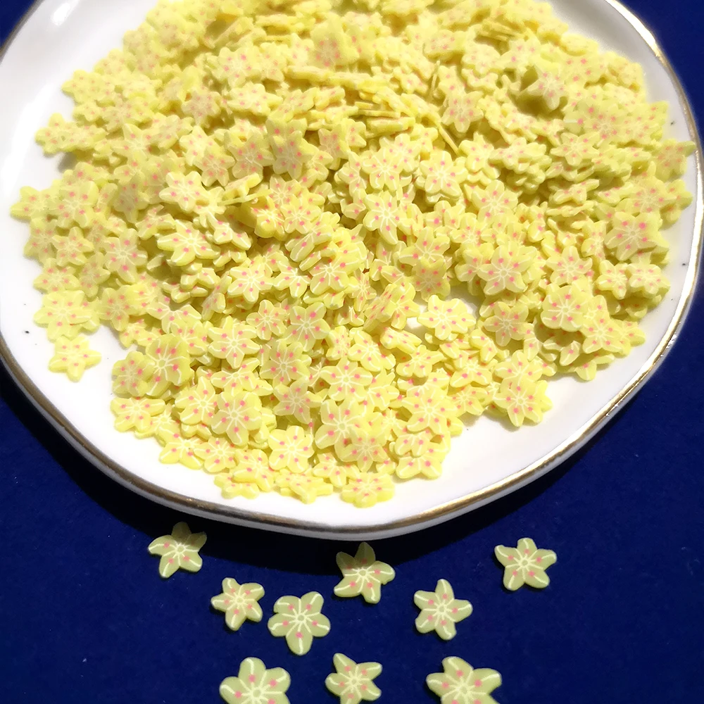 Neue 20g 5mm/10mm Ton Blume Scheiben Füllstoff Essen Für Schleim Obst Hinaus Charms Für Diy schleim Zubehör Liefert Nagel Kunst Spielzeug – Detail 29