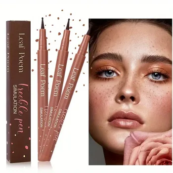 1pc Viso Lentiggini Finte Penna Naturale Impermeabile Realistico Lentiggini Finte Penna per L'aspetto di Lunga Durata Dot Spot Penna Makep Strumento Cosmetico 1