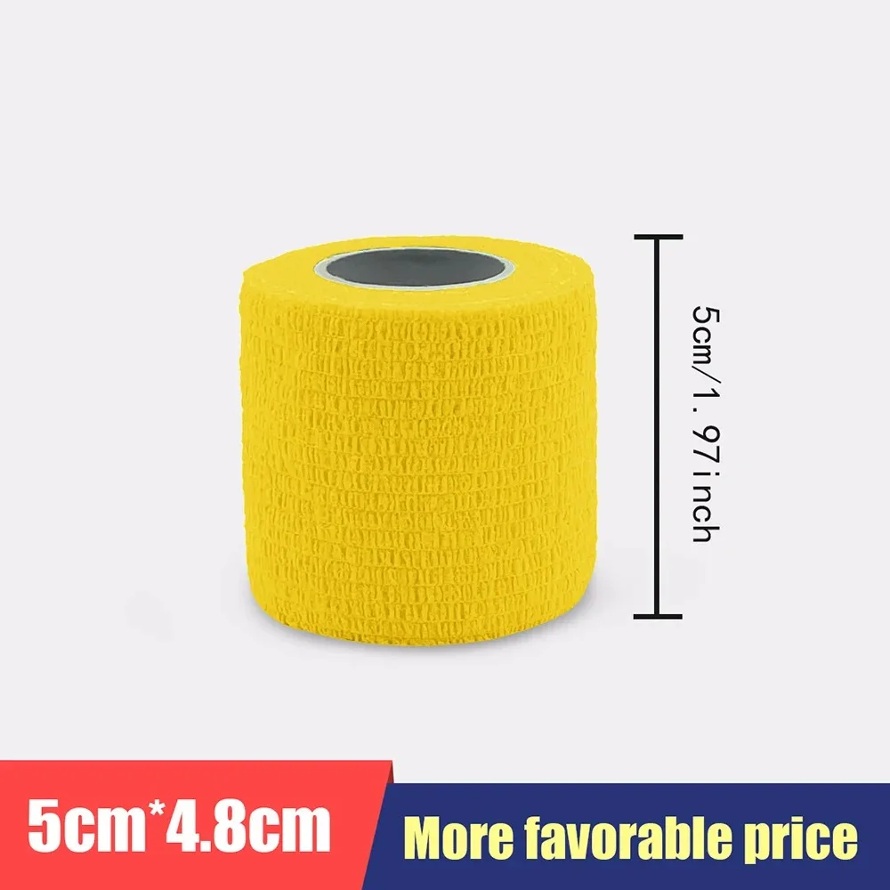 5cm * 4.8m color sports self-adhesive elastic bandage wrapped around knee support pad, finger ankle, palm should