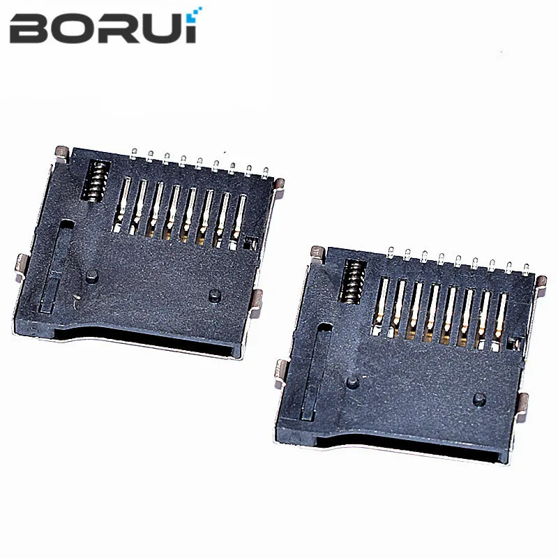 Push-Push Type TF Micro SD Card Socket Adapter Automatic PCB Connector 10PCS micro sd card connector