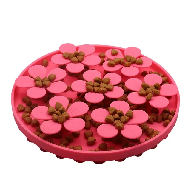 Pet Products Mat For Dogs Cats Slow Food Bowls With Suction Cup Feeding Food Silicone Lick Pad Dog Slow Feeders Treat Dispensing 4