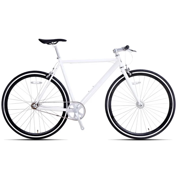 

Factory Sale Single Speed Black White 700C Steel Fixed Gear Bike