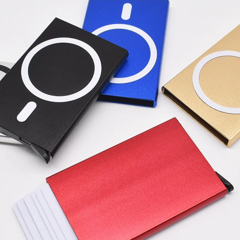 Sleek RFID Blocking Pop-up Aluminum Card Holder Wallet