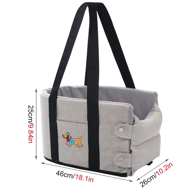 Pet Products Portable Console Booster Dog Car Seat & Carrier for Small Dogs & Cats, car seat cushion pet nest removable portable 5