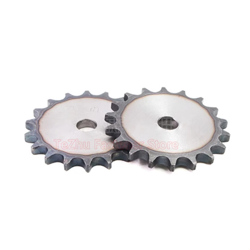 1pcs 26-50 Teeth Process Hole 06B Chain Drive Flat Sprocket Roller Chain Gear Pitch 9.525mm A3 Steel Industrial Sprocket Wheel