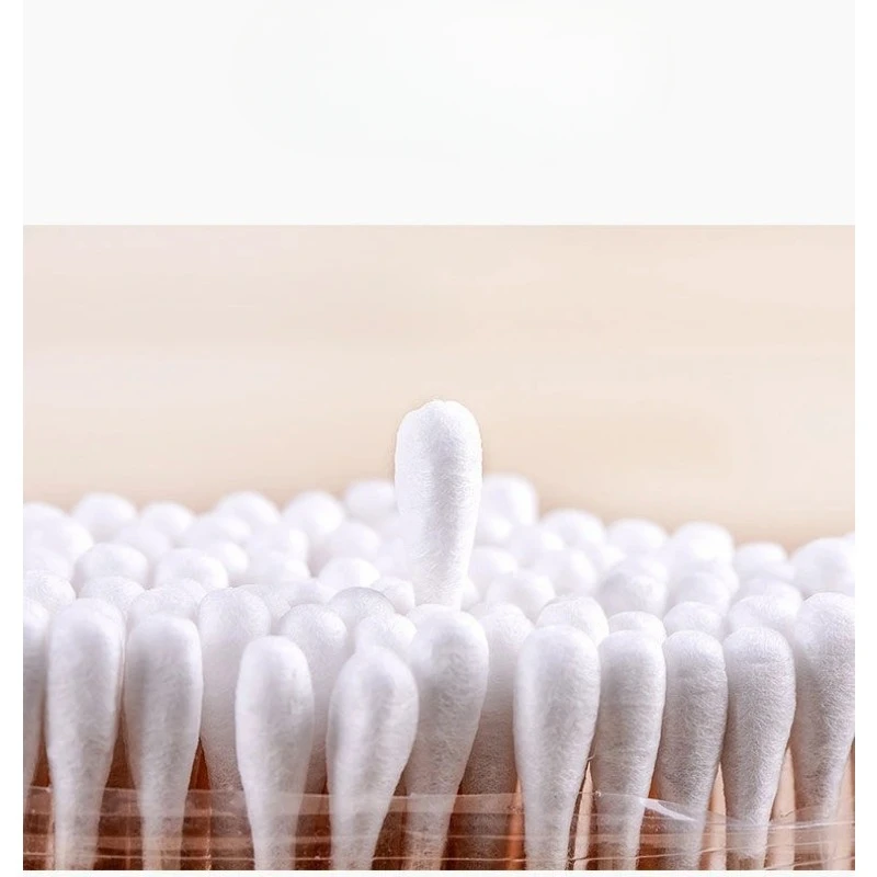 100pcs Colorful Safe Pure Cotton Swabs Baby Infant Dual Head Use Cleaning Makeup Cotton Swabs for Ear Nostril Cleaning