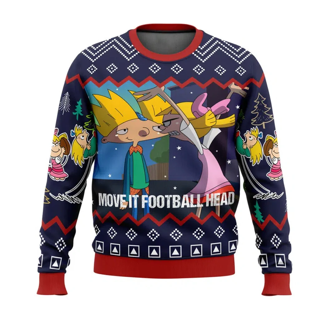 Pull Noël moche Hé Arnold