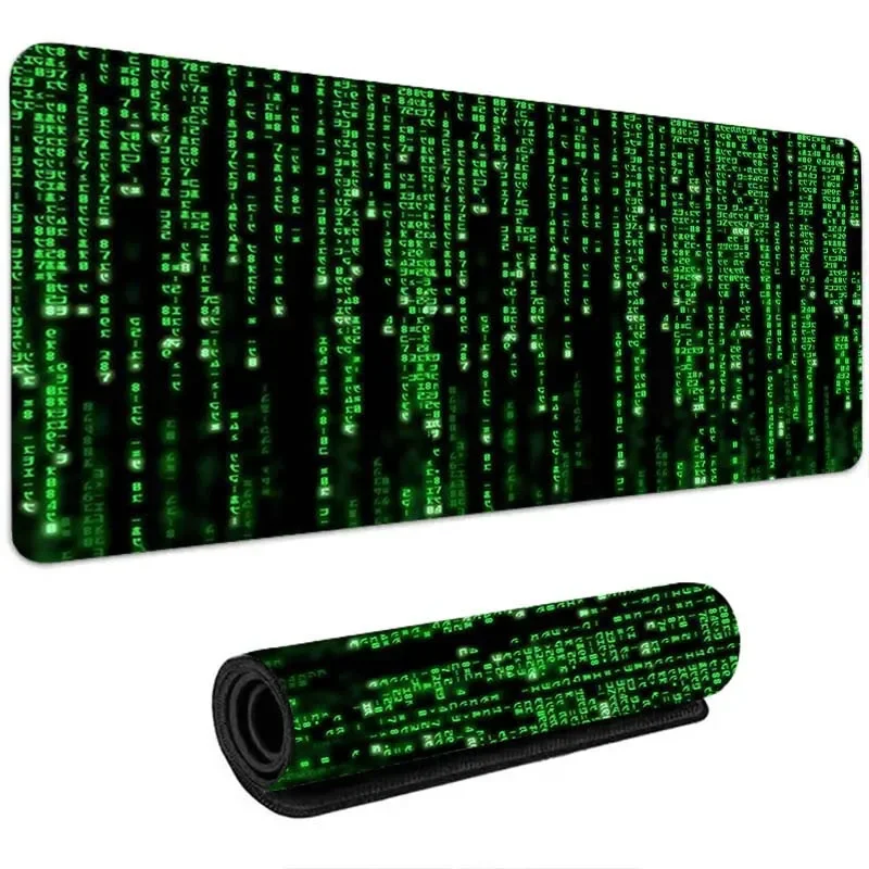 

Matrix Binary Code Mouse Pc Accessories Office Carpet Gamer Keyboard Mousepad Cute Mousepads Gaming Desk Mat Deskmat Pad Cabinet