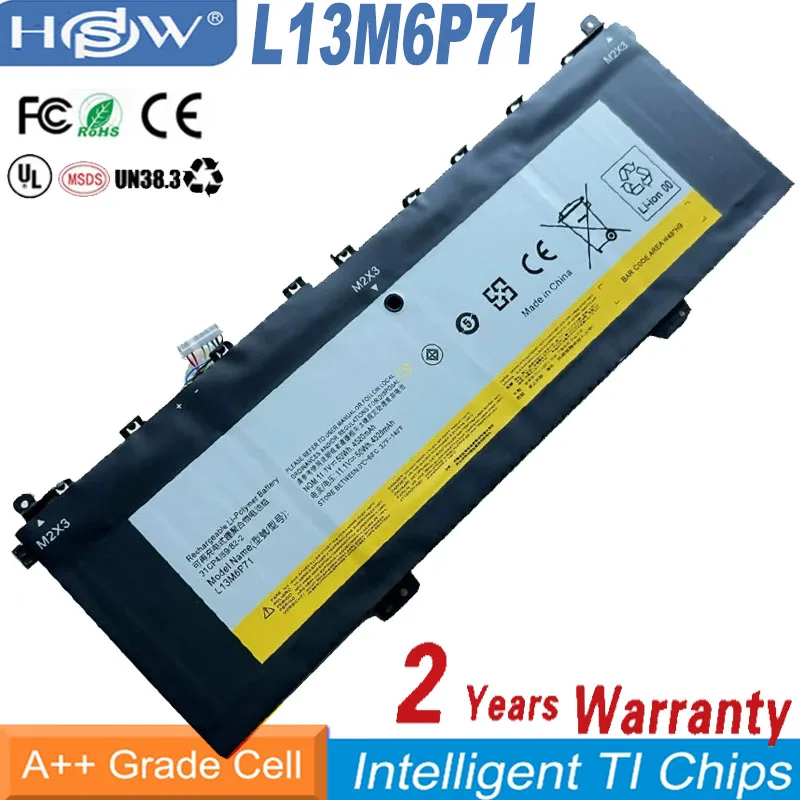 

New Genuine L13M6P71 11.1V 50Wh 4520mAh Laptop Battery for Lenovo Yoga 2 13 Series 121500234 L13S6P71