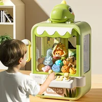 Dinosaur Claw Machine Toys Electronic Arcade Game Adjustable Catch Doll Machine Music Mini Vending Birthday Gift For Kids 1