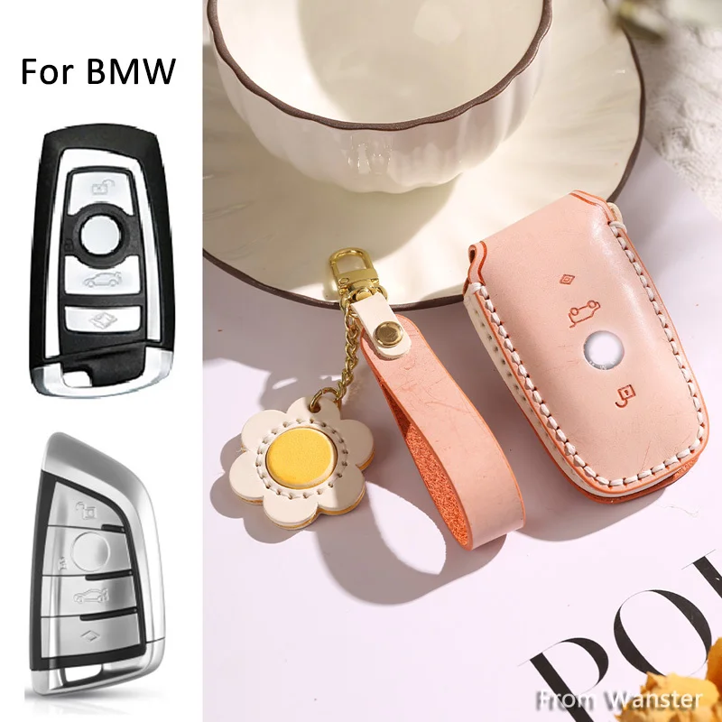 

Leather Car Smart Remote Key Case Cover for BMW F30 F31 F32 F34 F20 F21 F07 F10 1 3 5 7 Series X1 X3 G01 X4 G02 X5 F15 F16 M3 M4