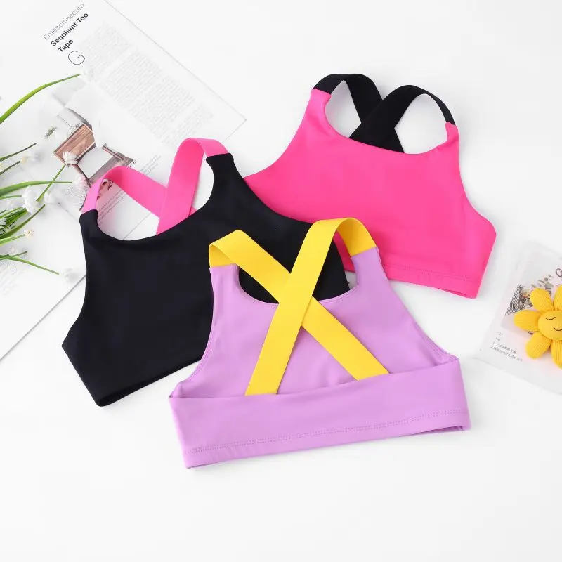 Kids tops Summer Spring Autumn Quick Dry Sports Vest for Kids Girls Outdoor Running Fitness Breathable Camisole