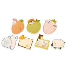 

7PCS Lovely Design Students Memo School Students Memo Pads Cartoon Notepads