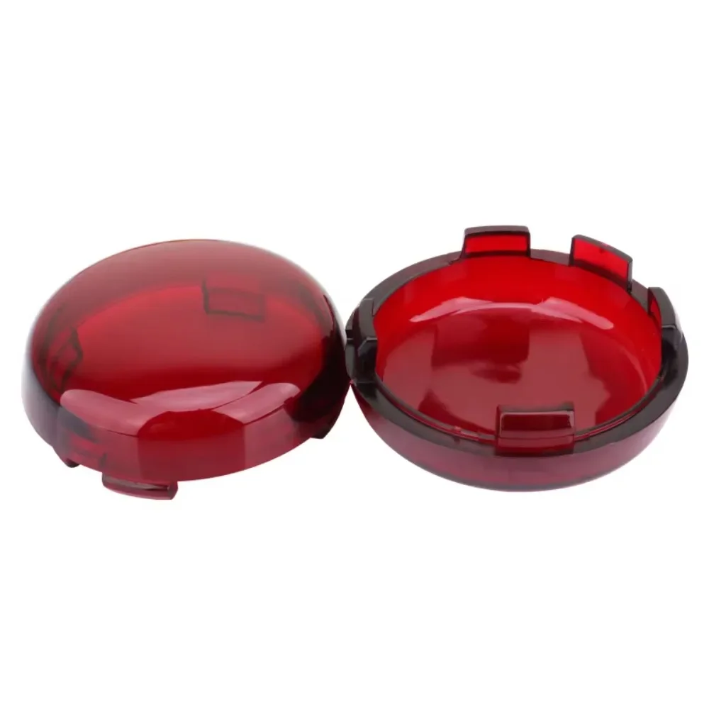 2Pcs Motorcycle Indicator Lens Light Caps Cover For Harley Dyna Softail Electra Glide Road King Sportster 883 1200
