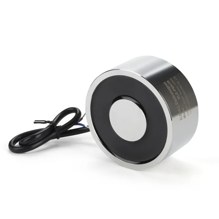 Electromagnet Electric Lifting Magnet Solenoid Lift Magnet Solenoid Sucker Holding Force 40kg DC 12V 24V