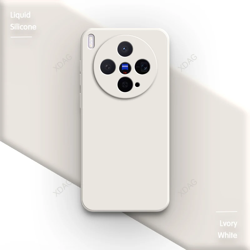Premium Soft Silicone Classic Case with Original Square Liquid Camera Protection - High Quality Back Cover