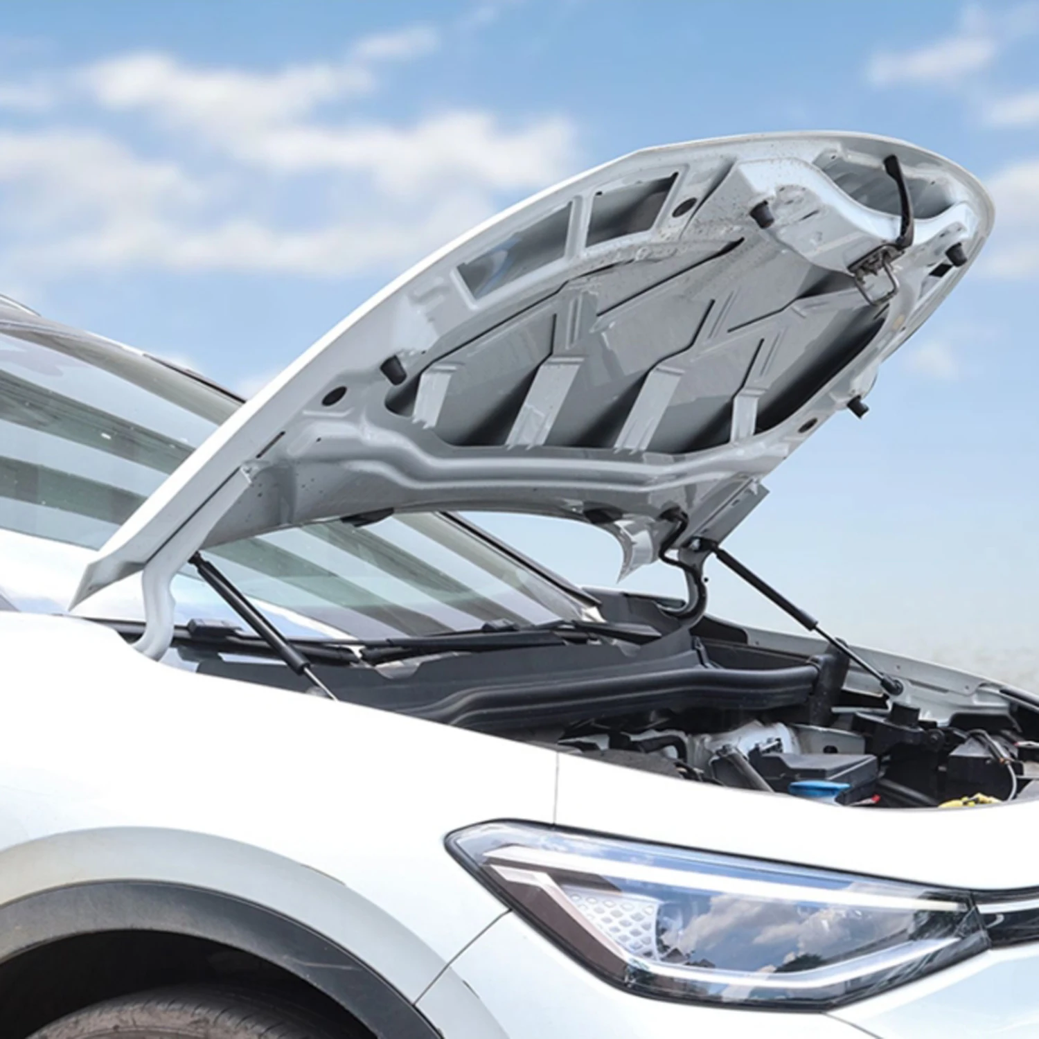 

Для VW Volkswagen ID4 ID5 2021 2022 2023 автомобильные аксессуары из нержавеющей стали Передняя капота подъемник амортизационные стойки 1 комплект