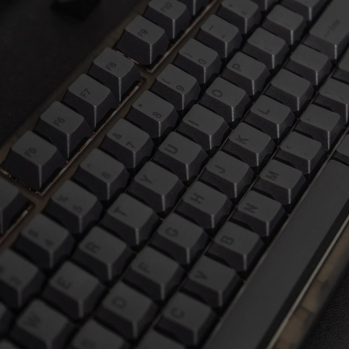 touches pbt pour clavier noir extrémités opaques ations aucun profil