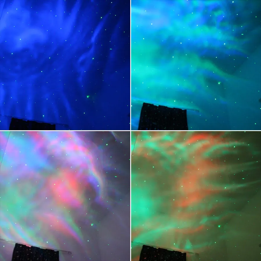 ESHINY Laser RGB LED Galaxy Aurora Luce notturna per bambini Bambini Stelle Cielo Proiettore Nebulosa Lampada a nuvola Lampada ad effetto X100N6 - Image 3