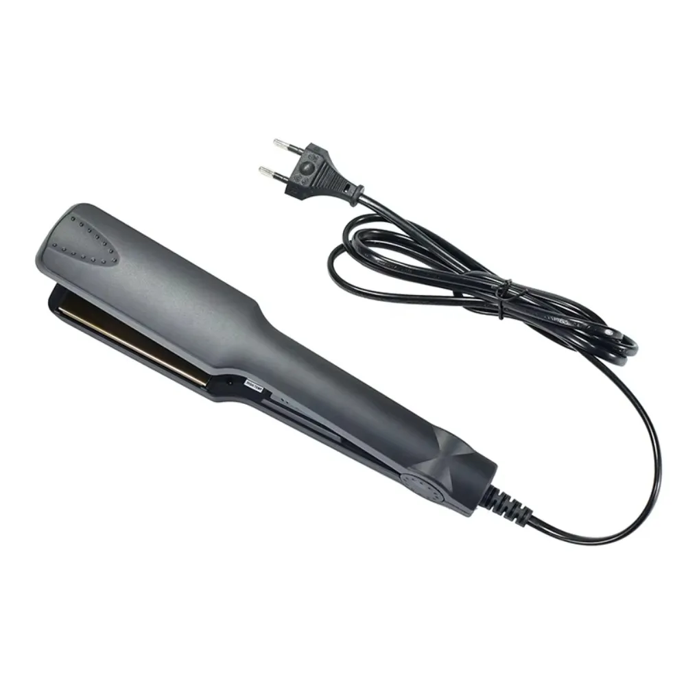 Fast Warm-up Electric Hair Straightener Ceramic Glaze Widened Hair Curler Temperature Adjustable EU Plug Bangs Heating Plate