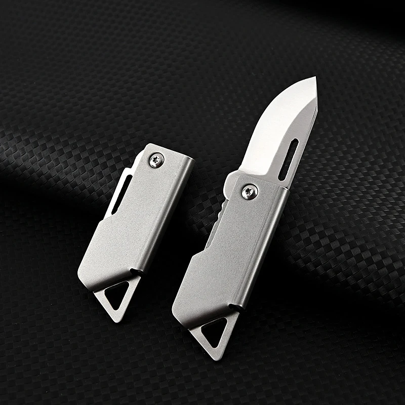 Outdoor Mini Portable Stainless Steel Forming Knife Camping Self Defense Emergency Survival Knife EDC Folding Portable Keyknife